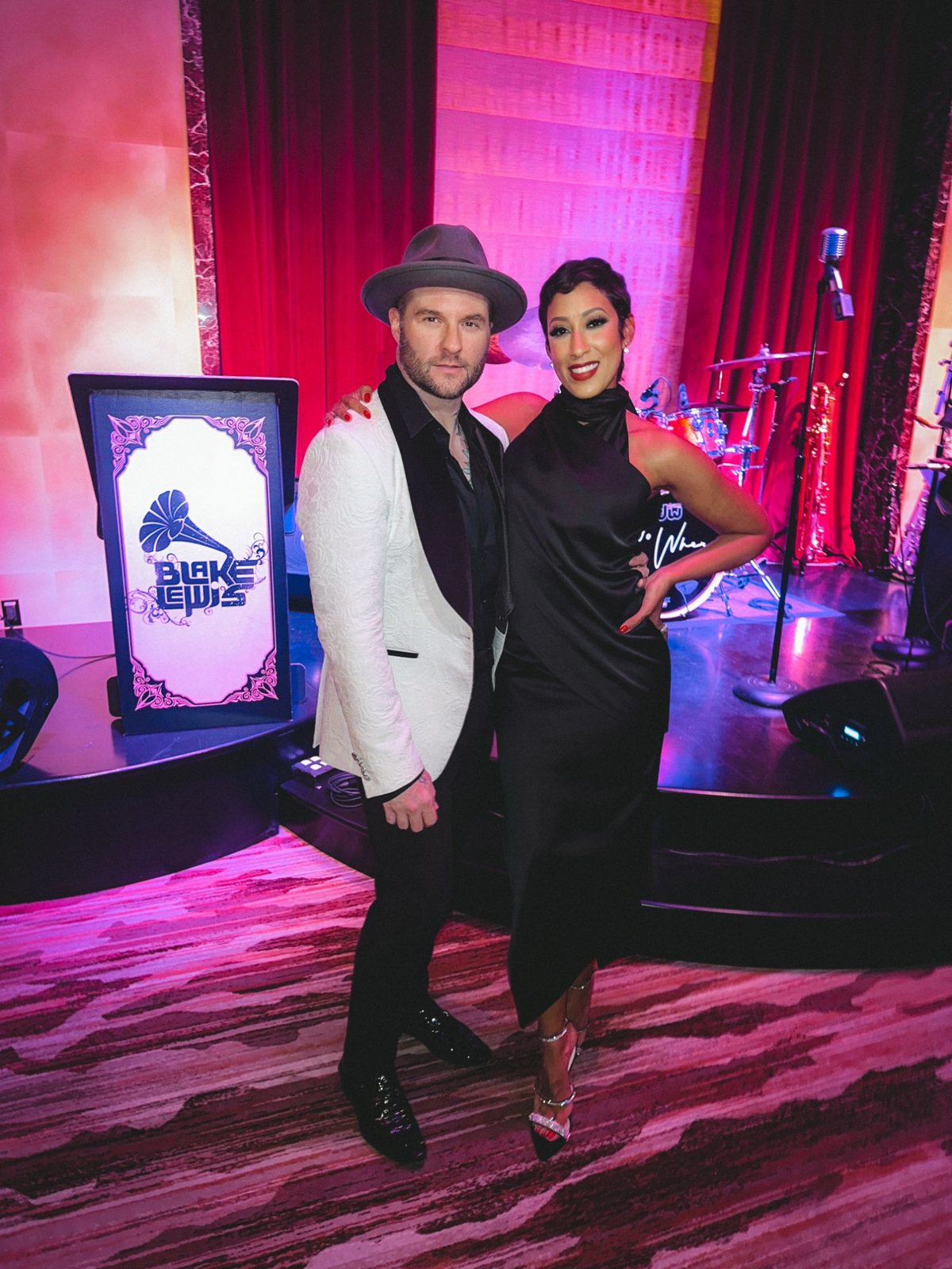 Ashley Nicole Singleton with Blake Lewis