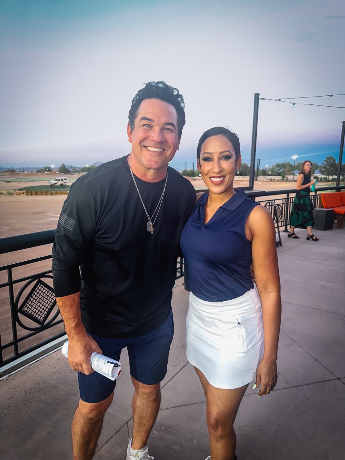 Ashley Nicole Singleton with Dean Cain