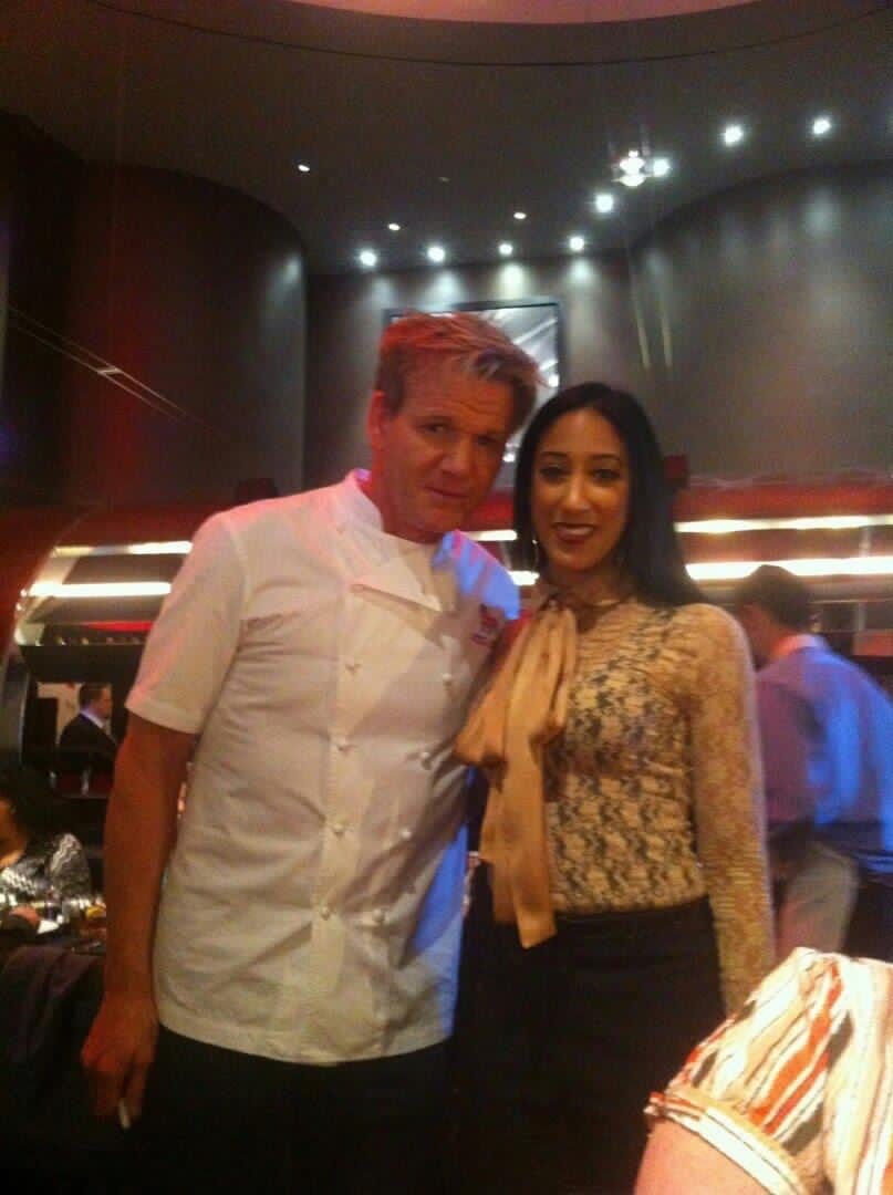 Ashley Nicole Singleton with Gordon Ramsay
