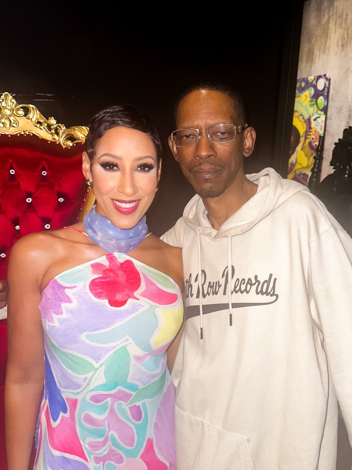 Ashley Nicole Singleton with Kurupt