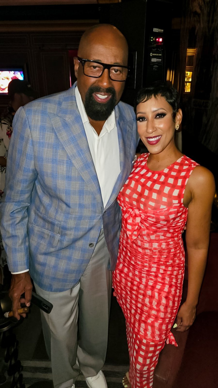 Ashley Nicole Singleton with Mike Woodson
