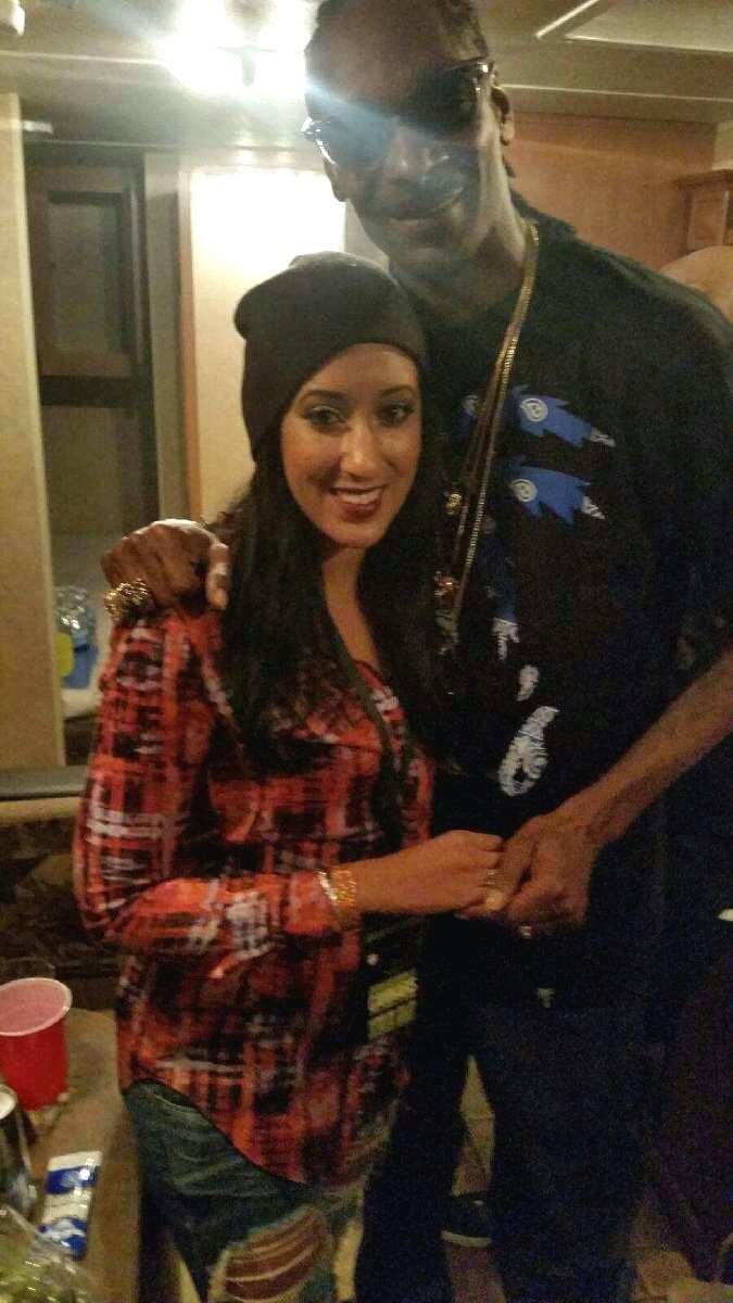 Ashley Nicole Singleton with Snoop Dogg