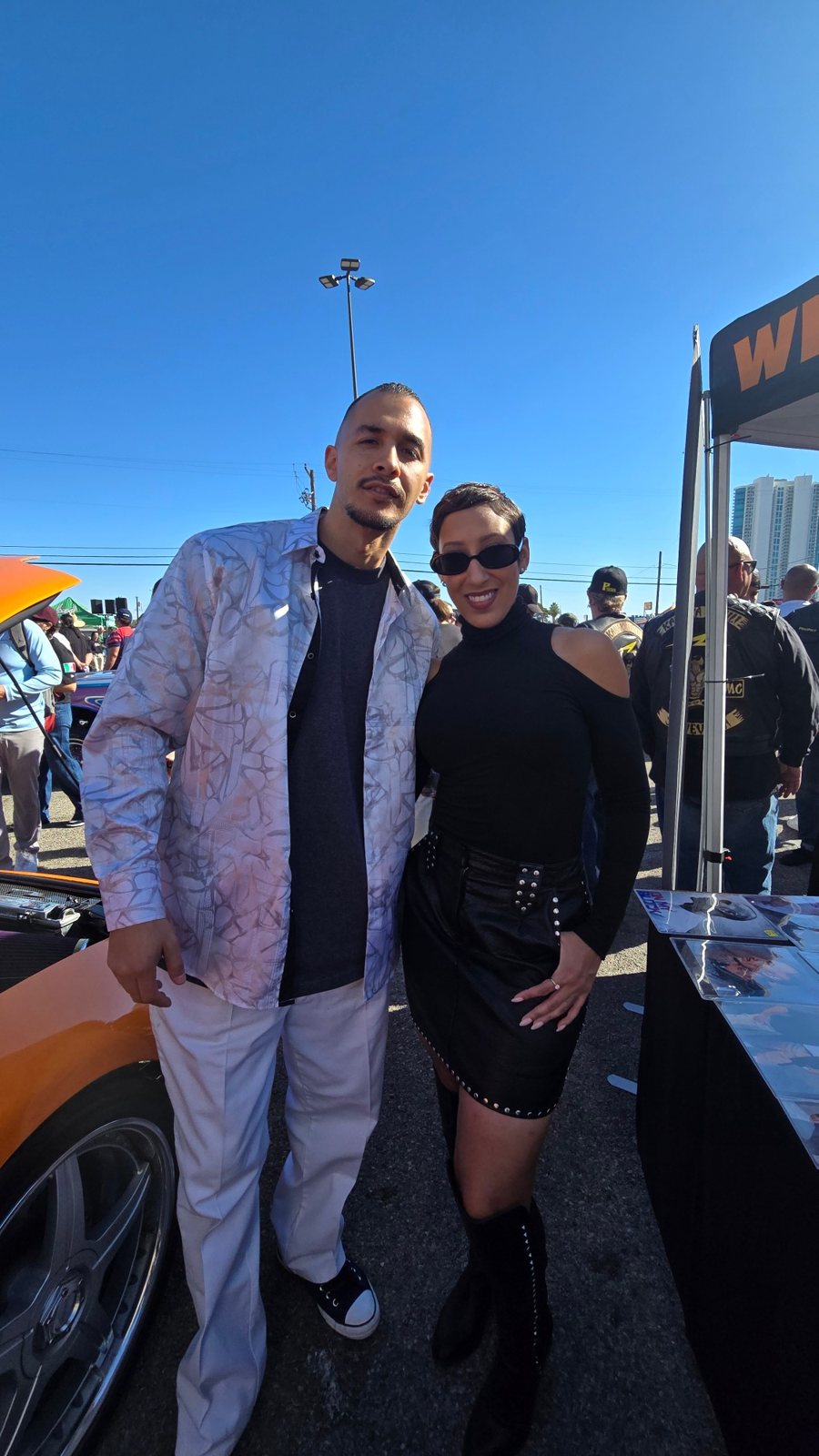Ashley Nicole Singleton with Steve Louis Villegas