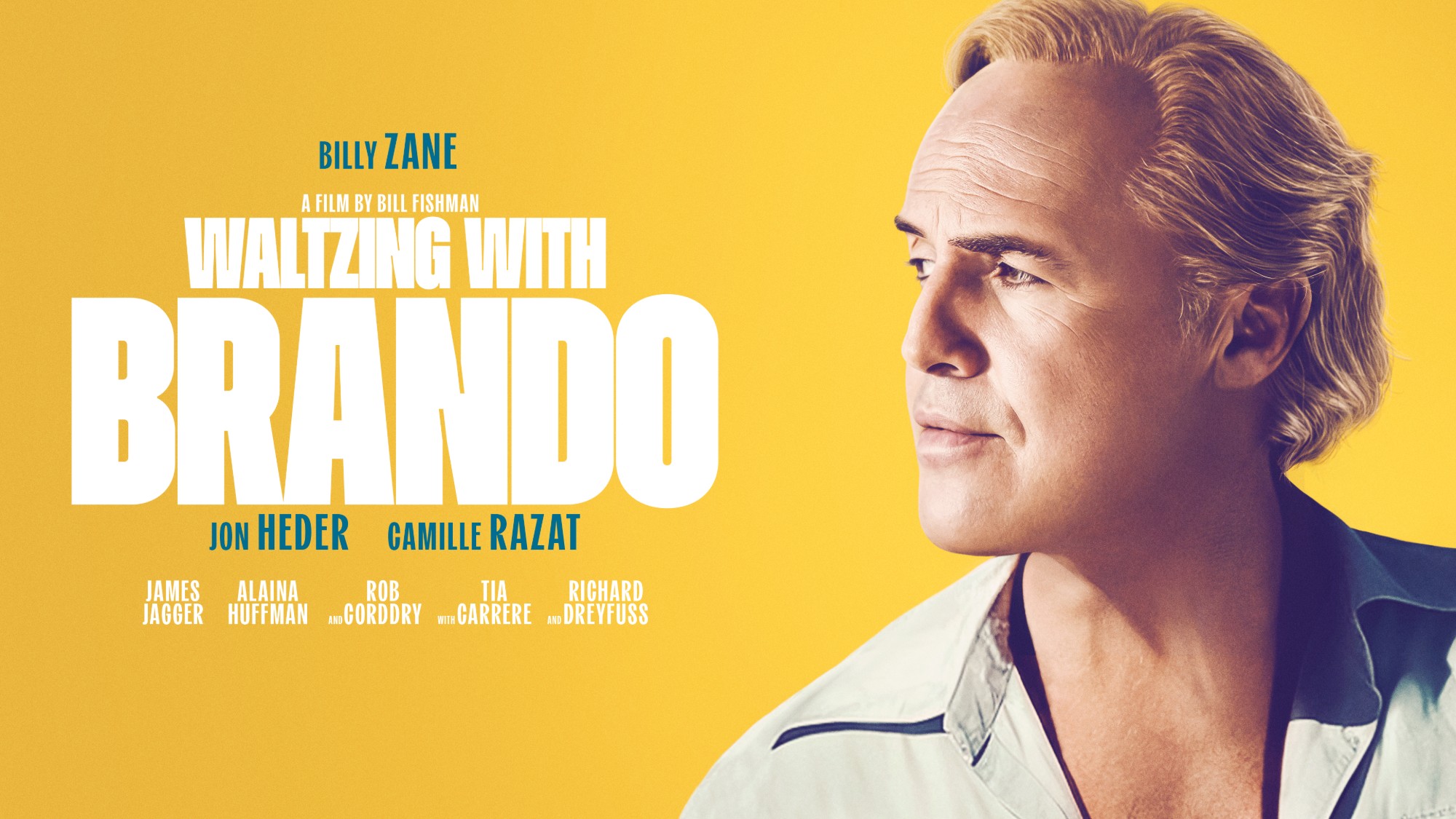 Waltzing with Brando film key art featuring Marlon Brando